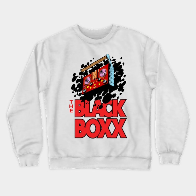 THE BLACK BOXX (RISE ABOVE) Crewneck Sweatshirt by INK&EYE CREATIVE